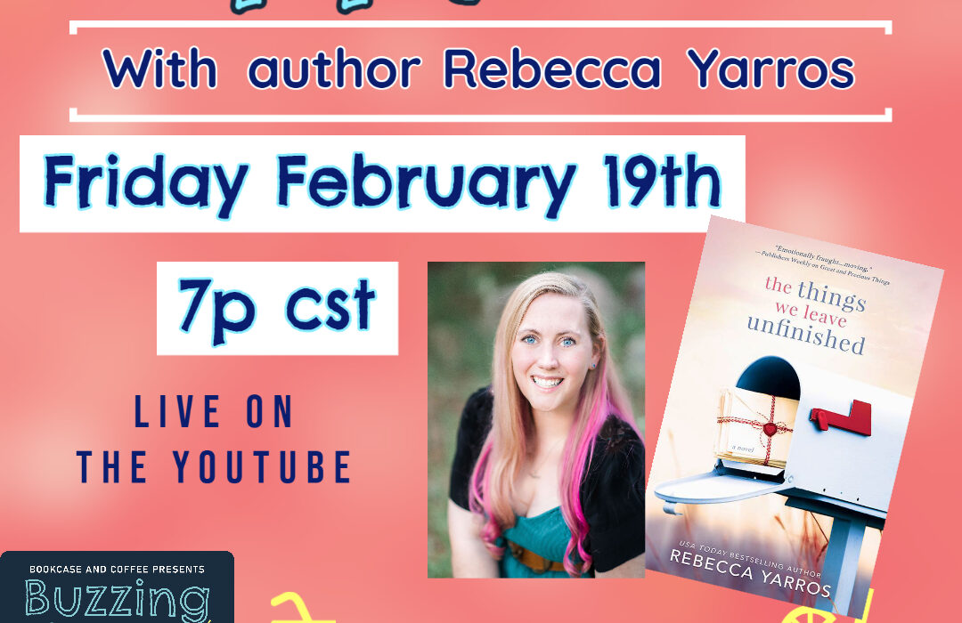 Buzzing about Happy Hour with Rebecca Yarros - Bookcase and Coffee