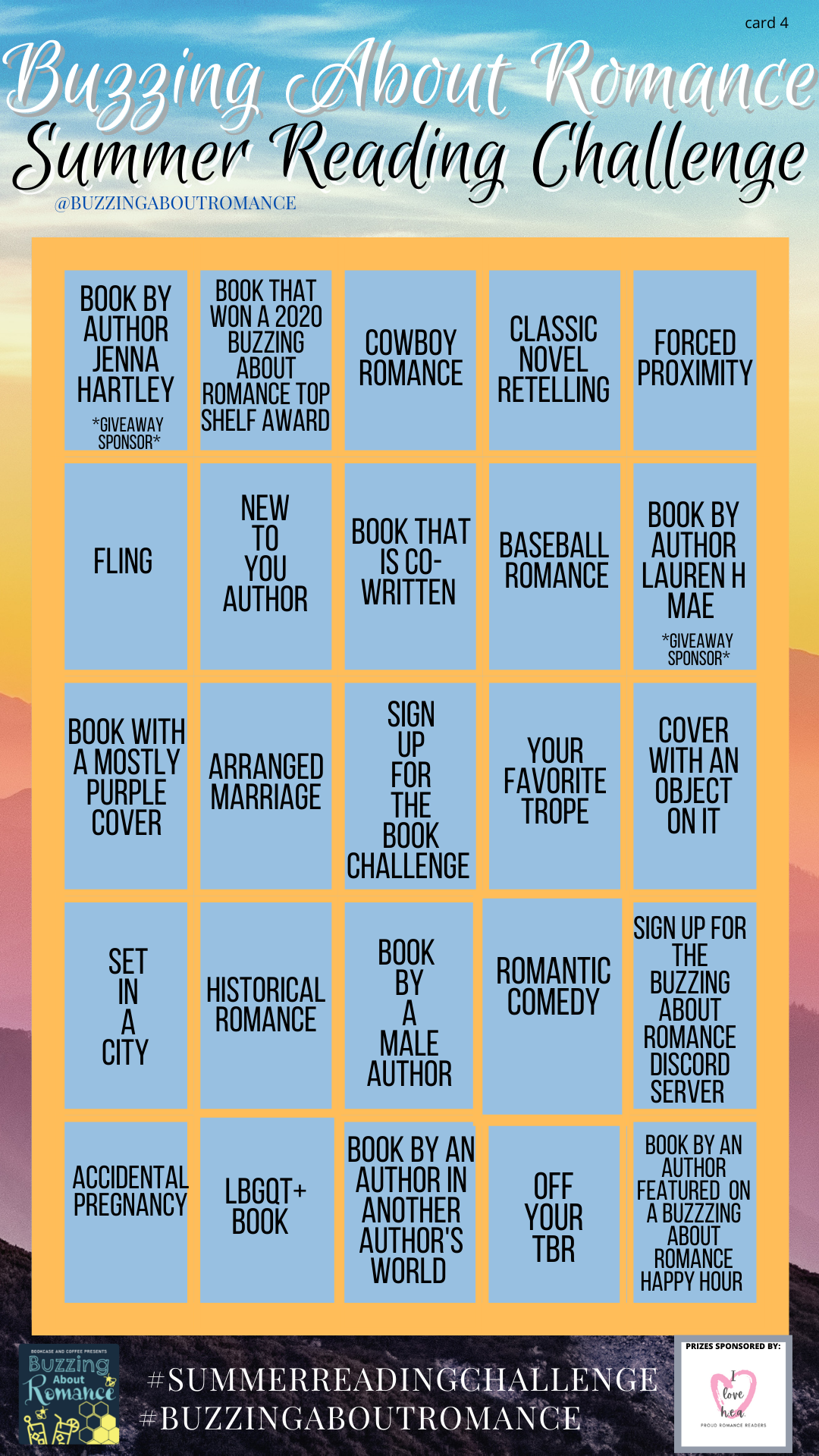 Buzzing about Romance Summer Reading Challenge - Bookcase and Coffee