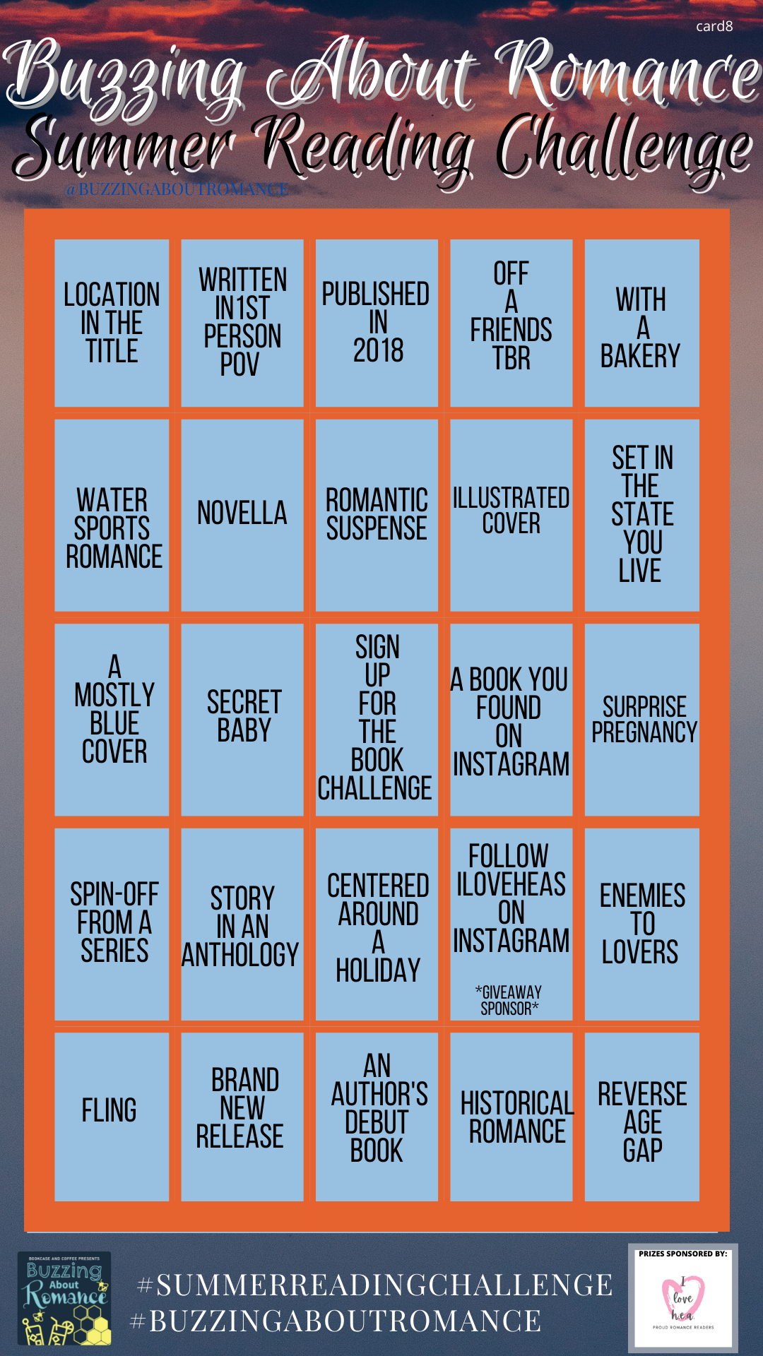 Buzzing about Romance Summer Reading Challenge - Bookcase and Coffee