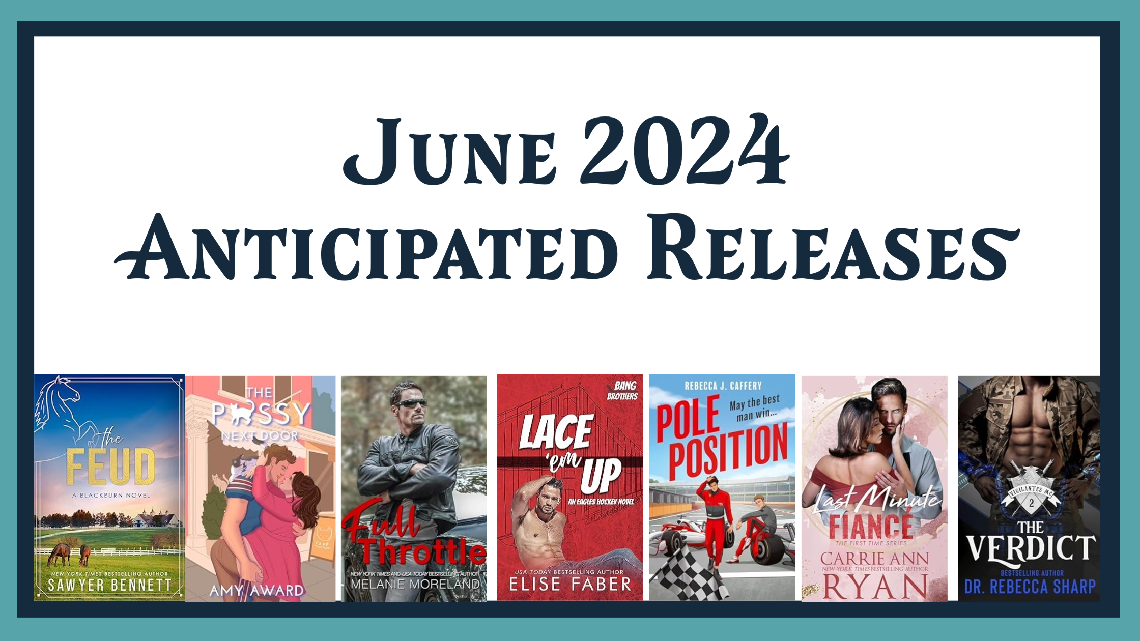 June 2024 Anticipates Releases - Bookcase and Coffee