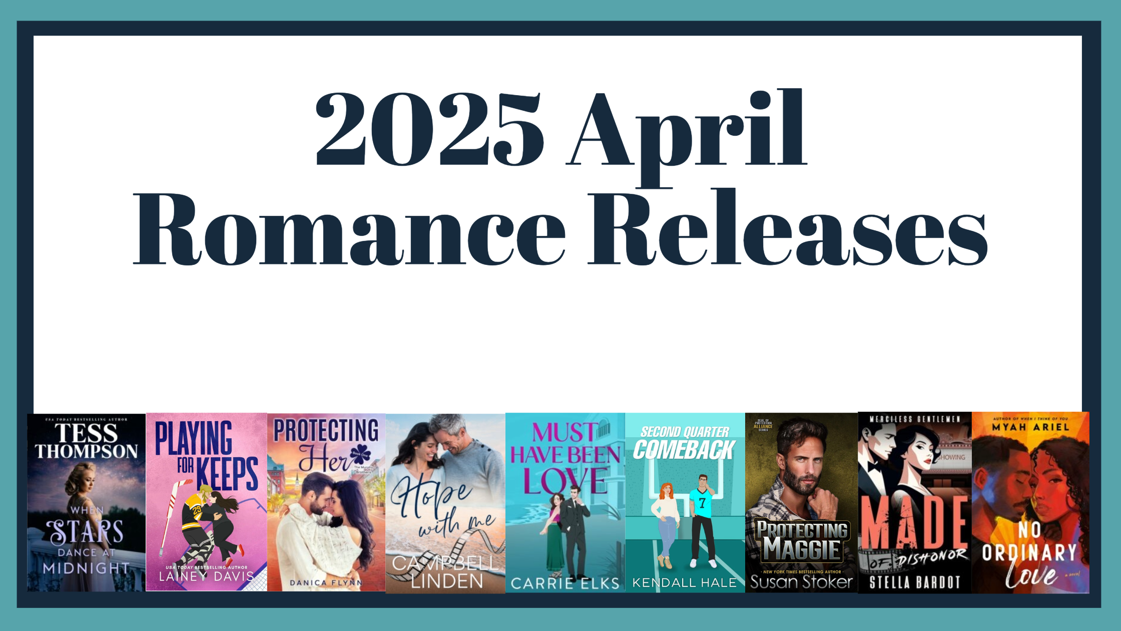 April 2025 Anticipated Romance Releases - Bookcase and Coffee