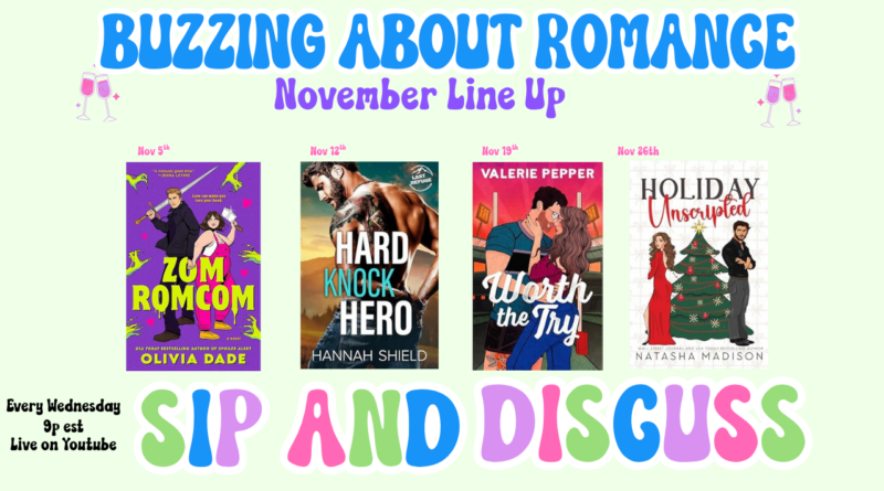 November Sip and Discuss Line Up