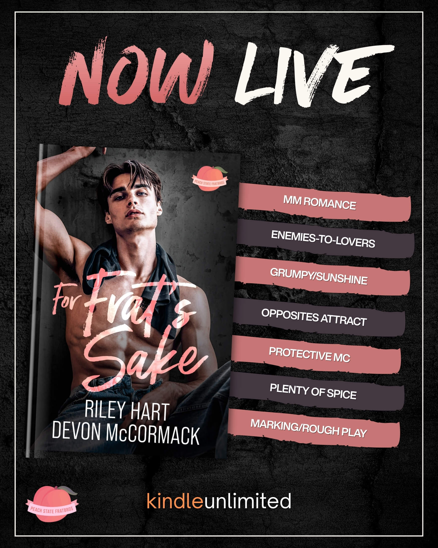 Devon Rile For Frat's Sake | Riley Hart & Devon McCormack - Bookcase and Coffee